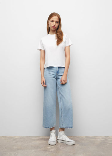Embroidered cotton T-shirt